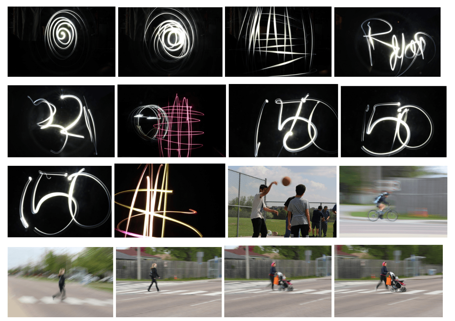 Motion captures on camera