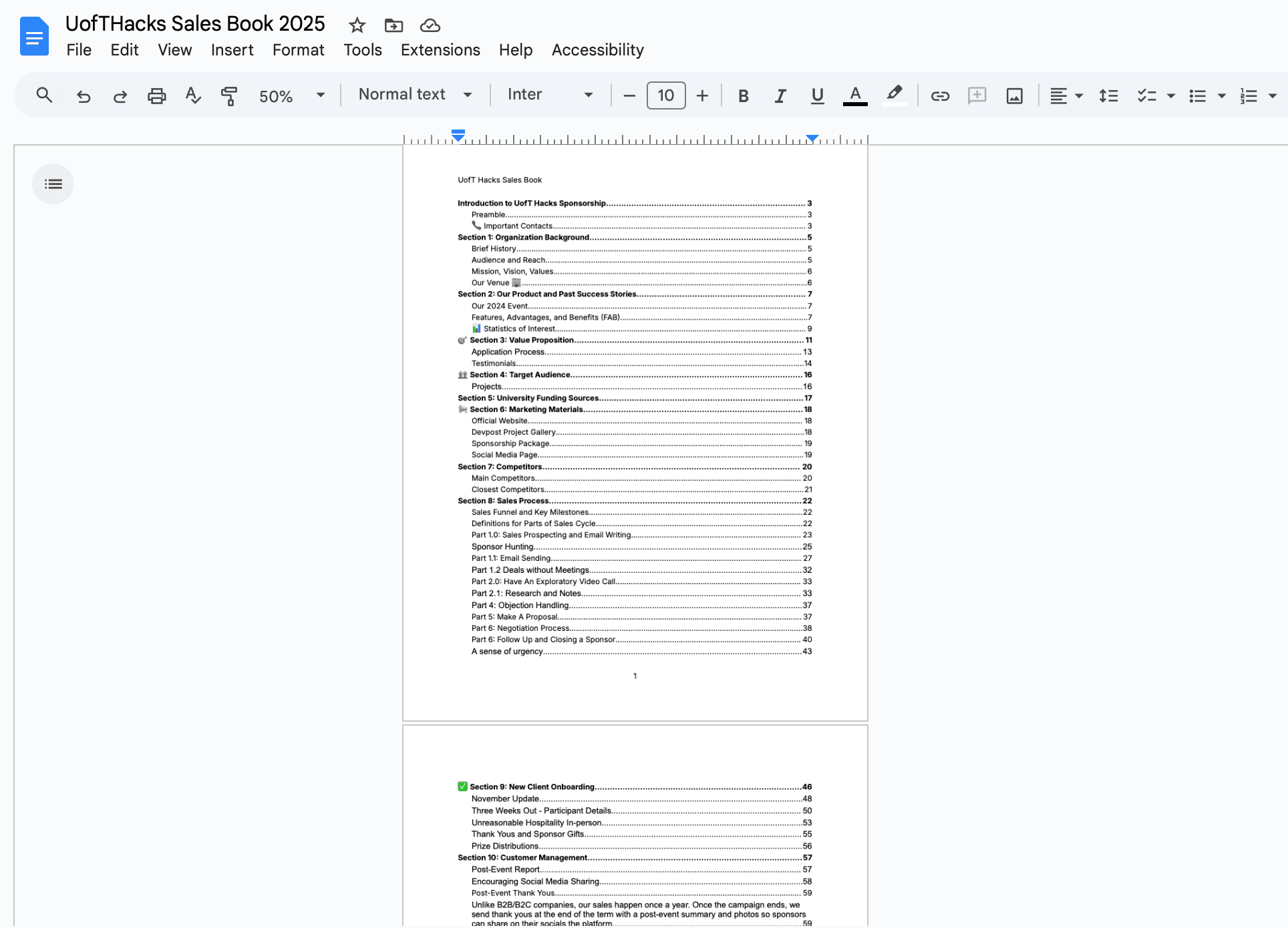 Sales playbook I made